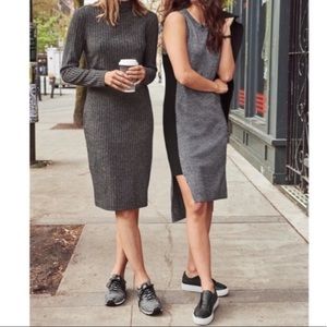 Athleta Merino Wool color block sleeveless dress